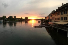Stein am Rhein - Sonnenuntergang am Rhein