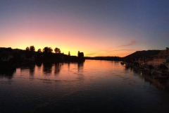 Stein am Rhein- Sonnenuntergang am Rhein